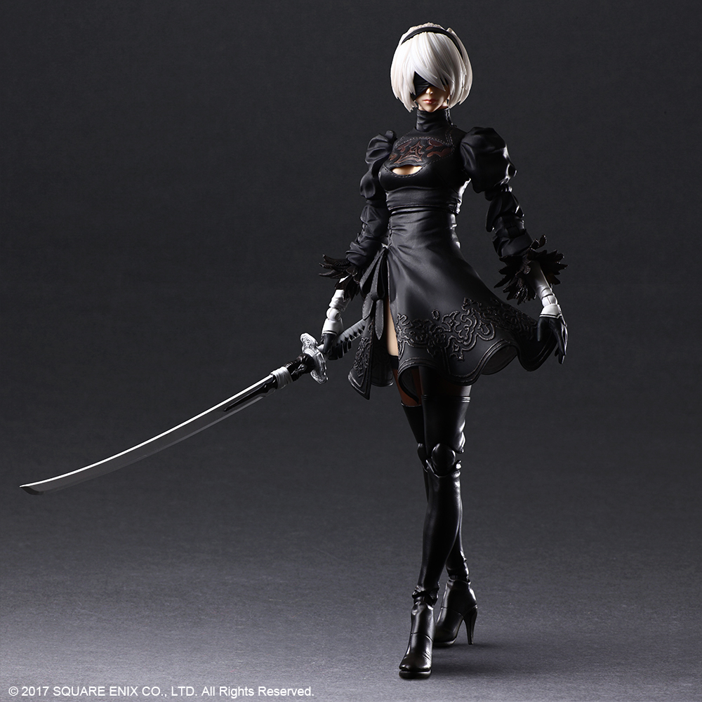 NieR:Automata® PLAY ARTS KAI™ Action Figure – 2B (YoRHa No. 2 Type B) DELUXE Ver.