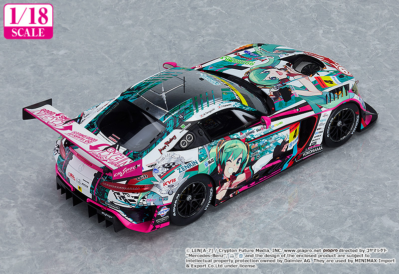 1/18th Scale Good Smile Hatsune Miku AMG 2020 SUPER GT Okayama Test Ver.