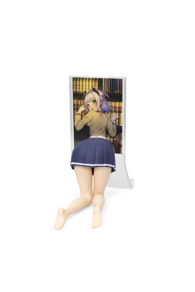 Cell Phone Girl Mobile Stand Blue-White Pantie