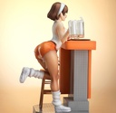 Rui Akasaka 1/7 Scale Figure Butcher U Original Character