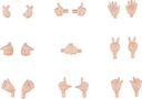 Nendoroid Doll: Hand Parts Set 02 (Cream)