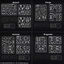 XENOGEARS STRUCTURE ARTS 1/144 Scale Plastic Model Kit Series Vol. 1