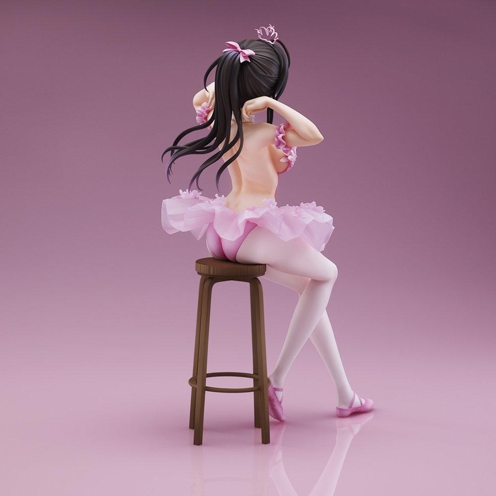 Anmi Illustration "Flamingo Ballet Group" Ponytail Girl Complete Figure
