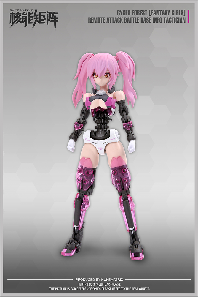 NUKE MATRIX "CYBER FORST FANTASY GIRLS" REMOTE ATTACK BATTLE BASE INFO TACTICIAN PLASTIC MODEL KIT