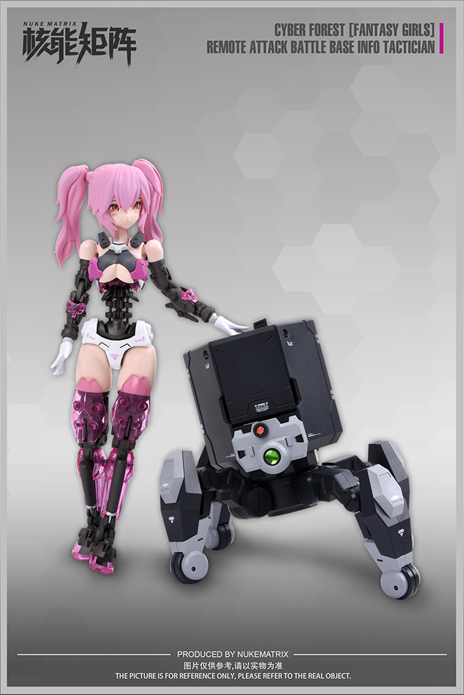 NUKE MATRIX "CYBER FORST FANTASY GIRLS" REMOTE ATTACK BATTLE BASE INFO TACTICIAN PLASTIC MODEL KIT