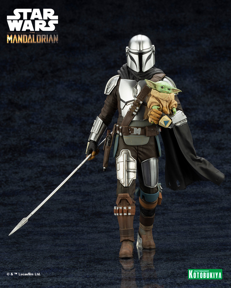 SW193_THE MANDALORIAN_ARTFX  MANDALORIANâ¢& GROGUâ¢ WITH BESKAR STAFF