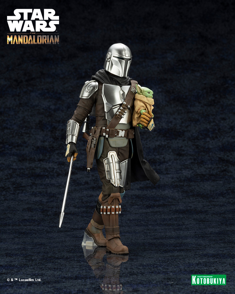 SW193_THE MANDALORIAN_ARTFX  MANDALORIANâ¢& GROGUâ¢ WITH BESKAR STAFF