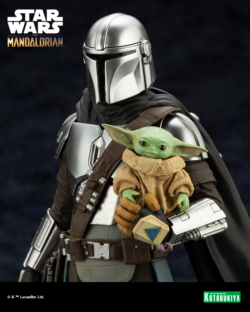 SW193_THE MANDALORIAN_ARTFX  MANDALORIANâ¢& GROGUâ¢ WITH BESKAR STAFF