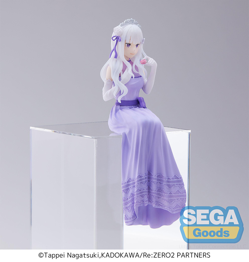 Re:ZERO -Starting Life in Another World-: Lost in Memories PM Perching Figure "Emilia -Dressed-Up Party-"