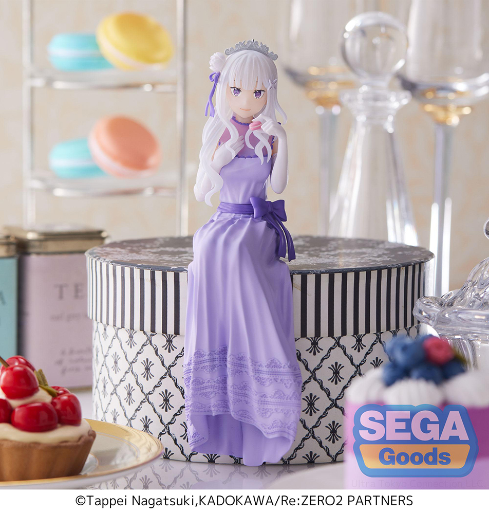 Re:ZERO -Starting Life in Another World-: Lost in Memories PM Perching Figure "Emilia -Dressed-Up Party-"