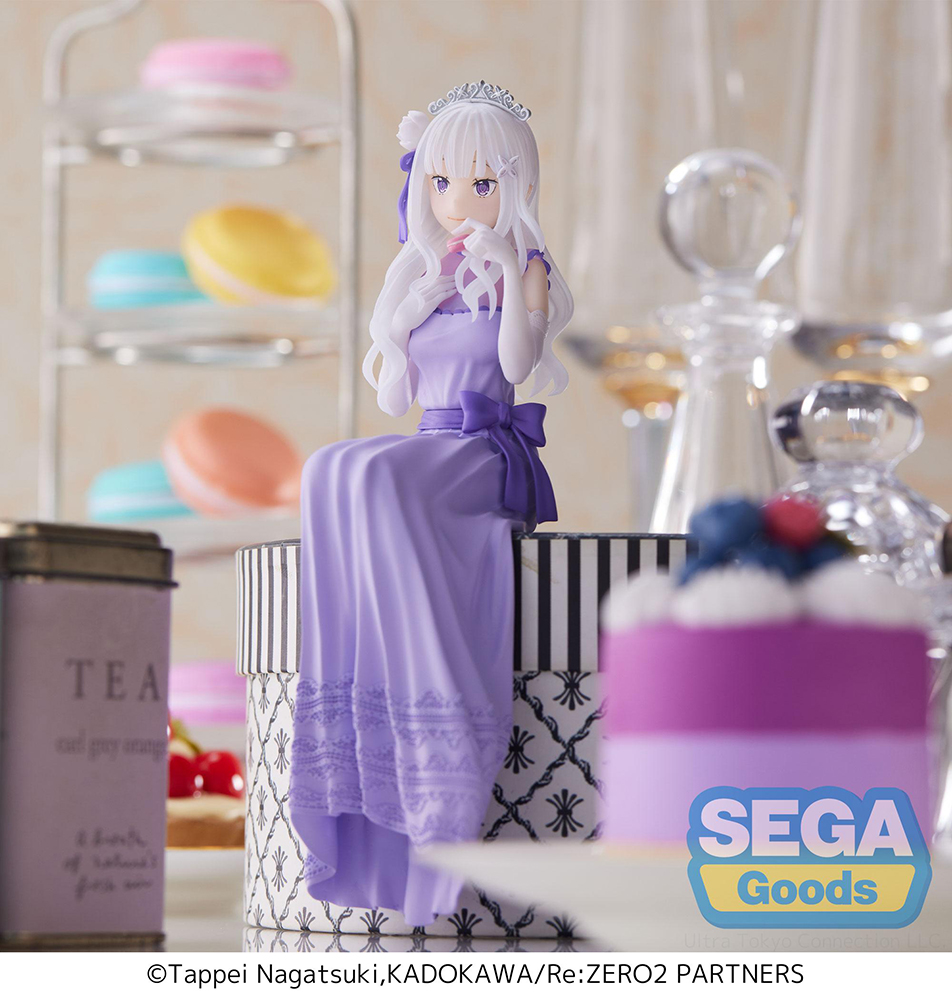 Re:ZERO -Starting Life in Another World-: Lost in Memories PM Perching Figure "Emilia -Dressed-Up Party-"