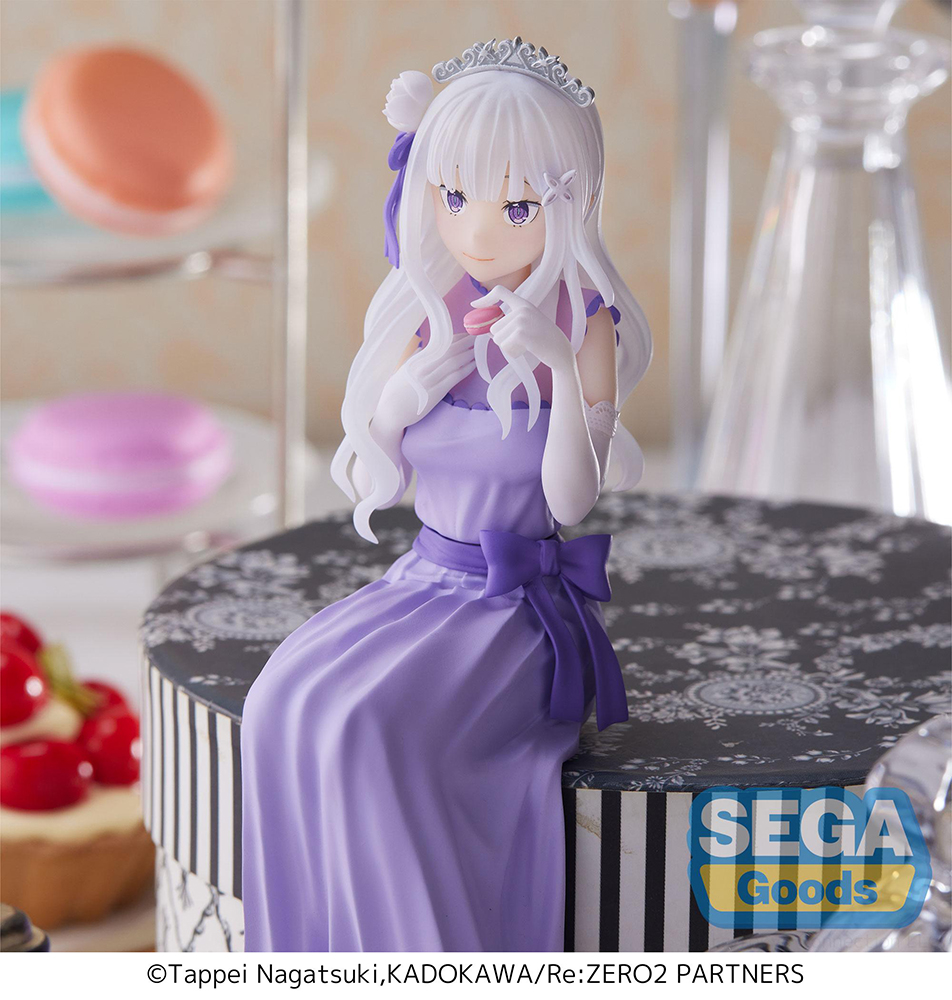 Re:ZERO -Starting Life in Another World-: Lost in Memories PM Perching Figure "Emilia -Dressed-Up Party-"