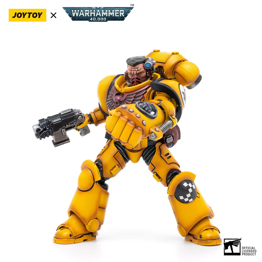 Warhammer 40K Imperial Fists Intercessors Brother Sergeant Sevito 1/18 Scale Figure