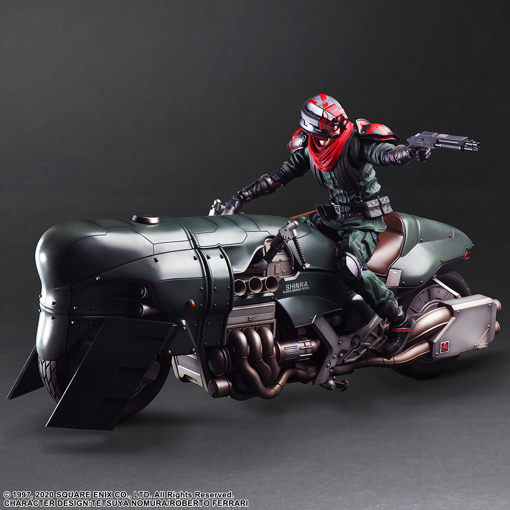 FINAL FANTASY VII REMAKE™  PLAY ARTS KAI™ Action Figure - SHINRA ELITE SECURITY OFFICER & MOTORCYCLE SET