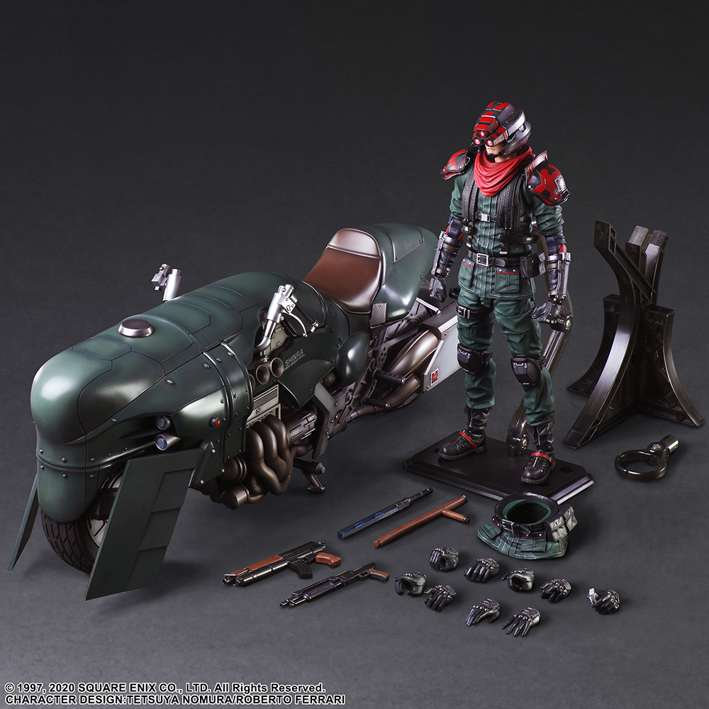 FINAL FANTASY VII REMAKE™  PLAY ARTS KAI™ Action Figure - SHINRA ELITE SECURITY OFFICER & MOTORCYCLE SET