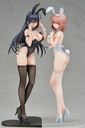 Black Bunny Aoi and White Bunny Natsume 2 Figure Set