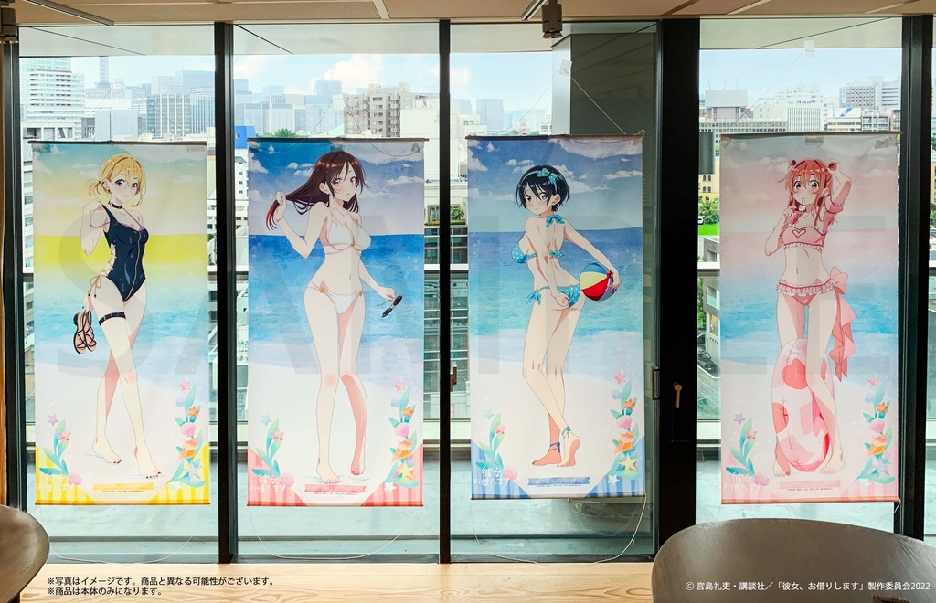 Rent-A-Girlfriend Swimsuit and Girlfriend Life-sized Tapestry Chizuru Mizuhara