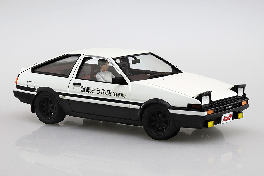 1/24 FUJIWARA TAKUMI AE86 TRUENO (PROJECT-D Ver) with Figure