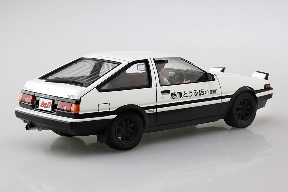 1/24 FUJIWARA TAKUMI AE86 TRUENO (PROJECT-D Ver) with Figure