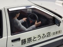 1/24 FUJIWARA TAKUMI AE86 TRUENO (PROJECT-D Ver) with Figure