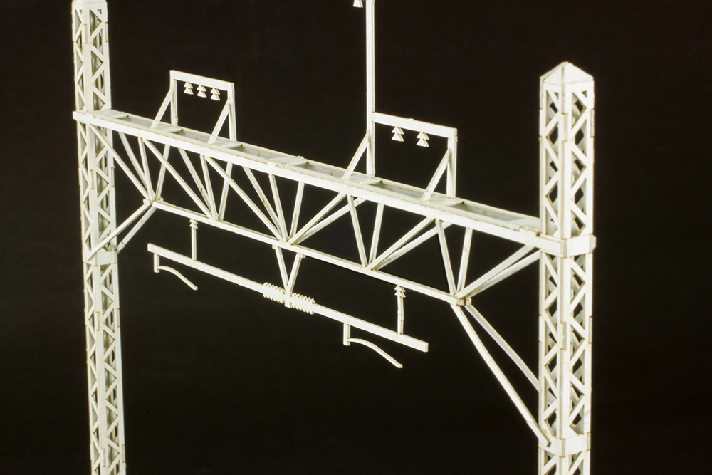 1/80 Scale Paper kit overhead wire pole (re-run)