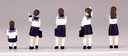 1/80th scale Super Mini Figure1 -The Sailor School Uniform Of That Day-