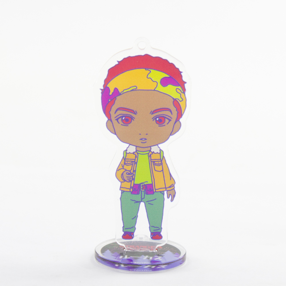Stranger Things Nendoroid Plus retro design acrylic key chain Lucas (US Ver.)
