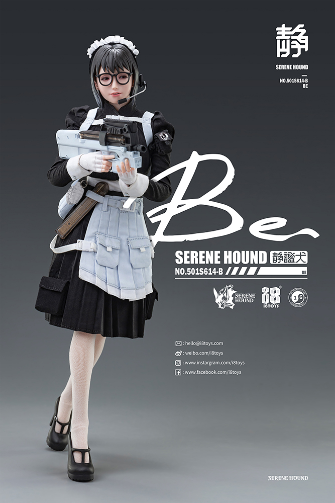 I8TOYS SERENE HOUND SERIES 501S614-B CERBERUS MAID TEAM BE 1:6 SCALE ACTION FIGURE