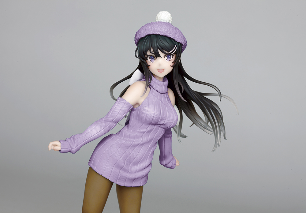 Rascal Does Not Dream of Bunny Girl Senpai Coreful Figure - Mai Sakurajima (Knit One-piece Ver.) Renewal Edition Prize Figure