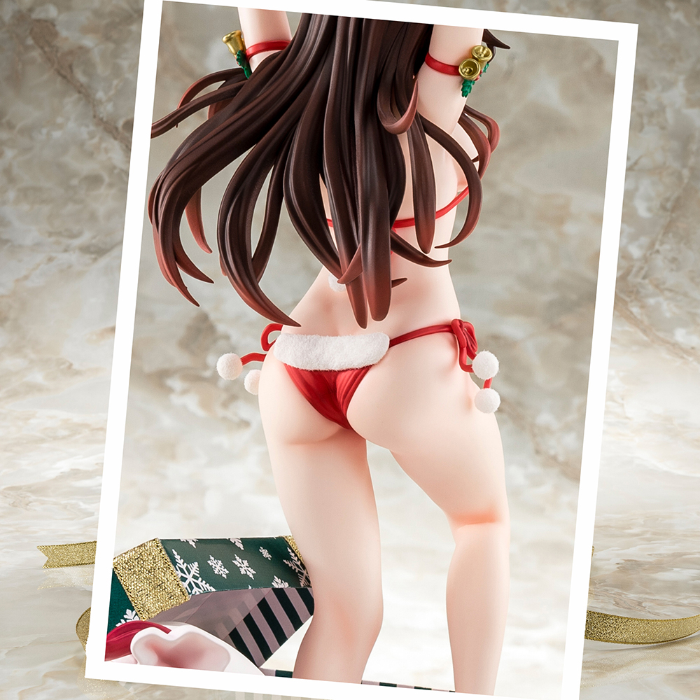 1/6 scaled pre-painted figure of Rent-A-Girlfriend MIZUHARA Chizuru in a Santa Claus bikini de fluffy figure 2nd Xmas