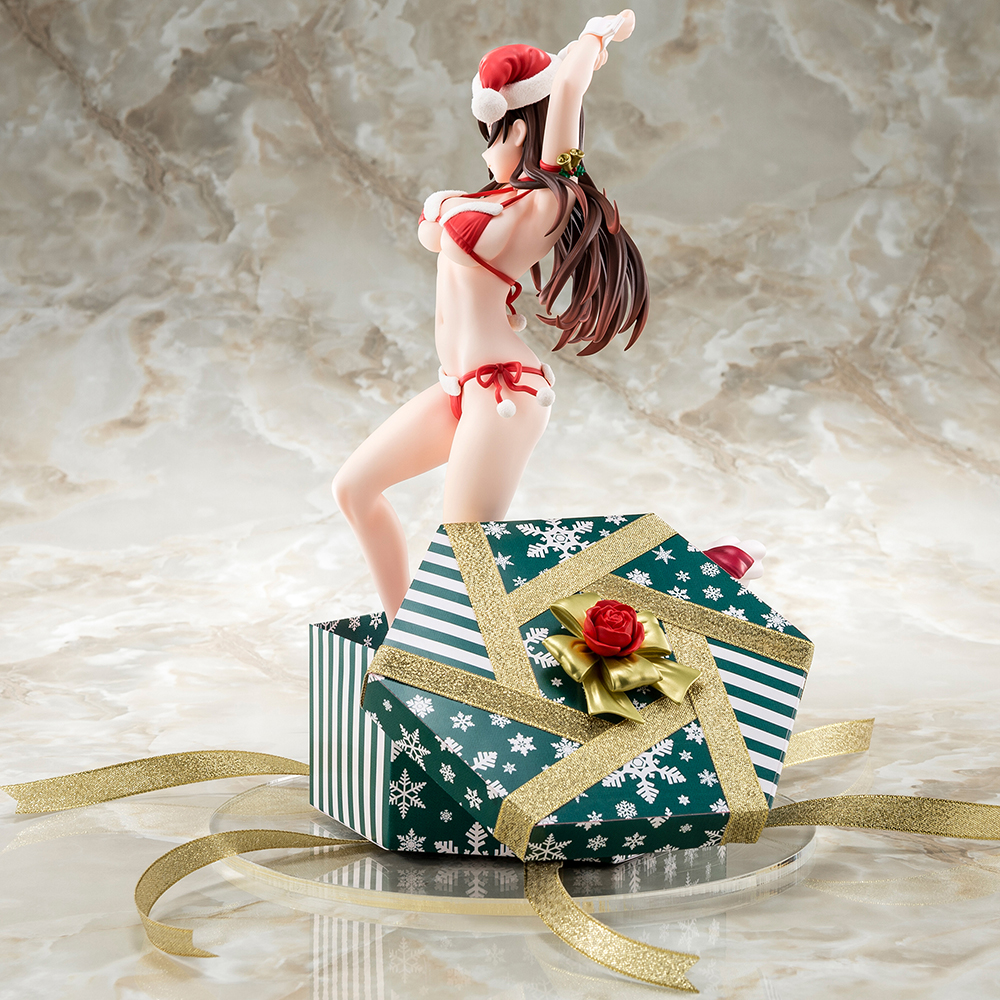 1/6 scaled pre-painted figure of Rent-A-Girlfriend MIZUHARA Chizuru in a Santa Claus bikini de fluffy figure 2nd Xmas