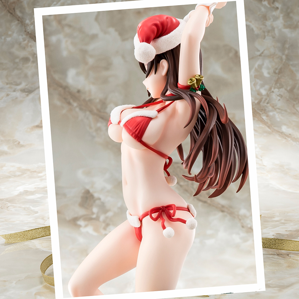 1/6 scaled pre-painted figure of Rent-A-Girlfriend MIZUHARA Chizuru in a Santa Claus bikini de fluffy figure 2nd Xmas