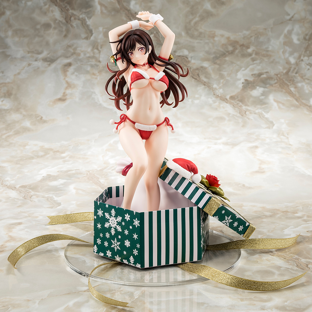 1/6 scaled pre-painted figure of Rent-A-Girlfriend MIZUHARA Chizuru in a Santa Claus bikini de fluffy figure 2nd Xmas