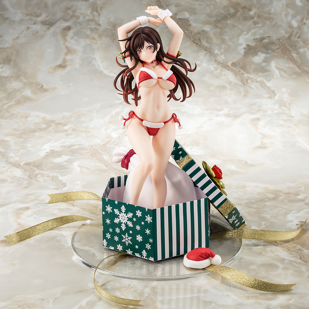 1/6 scaled pre-painted figure of Rent-A-Girlfriend MIZUHARA Chizuru in a Santa Claus bikini de fluffy figure 2nd Xmas