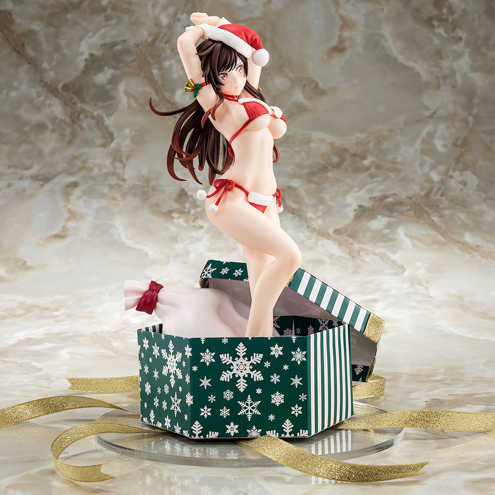 1/6 scaled pre-painted figure of Rent-A-Girlfriend MIZUHARA Chizuru in a Santa Claus bikini de fluffy figure 2nd Xmas