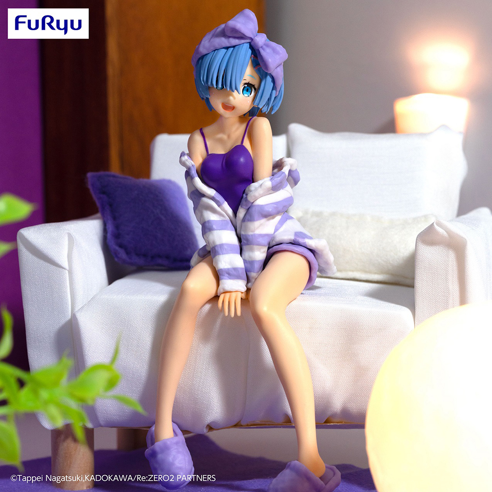 Re:ZERO -Starting Life in Another World- Noodle Stopper Figure -Rem Room Wear Purple Color ver.-