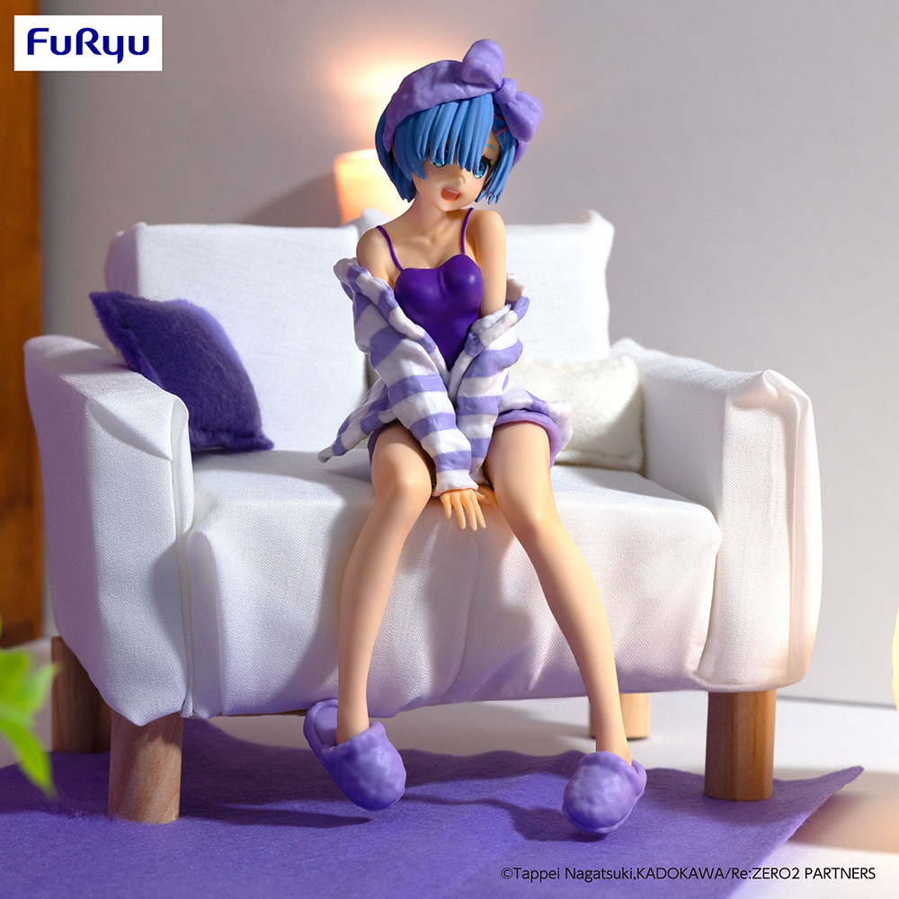 Re:ZERO -Starting Life in Another World- Noodle Stopper Figure -Rem Room Wear Purple Color ver.-