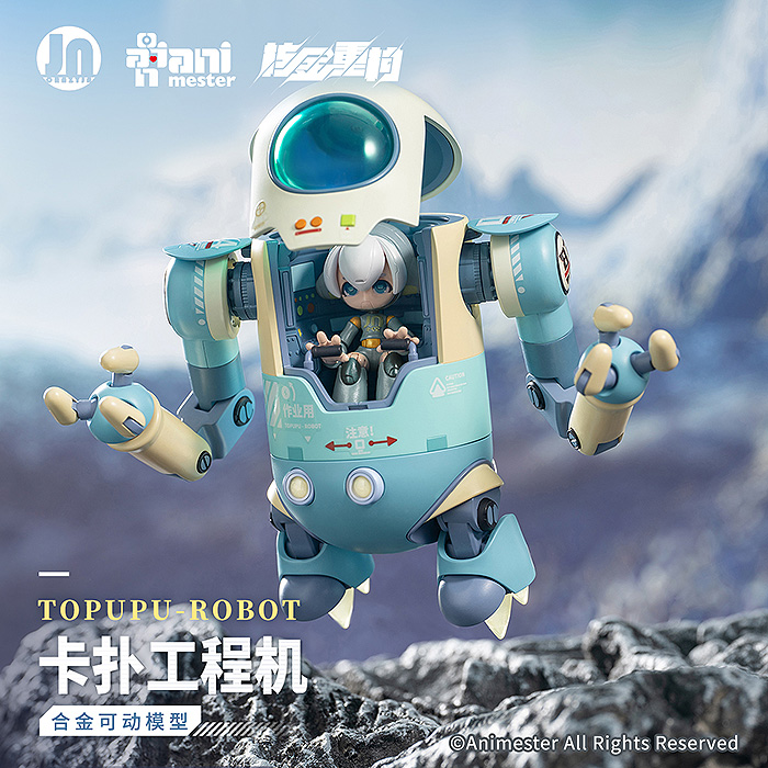 Alloy Articulated Assemblable Model Topupu Robot