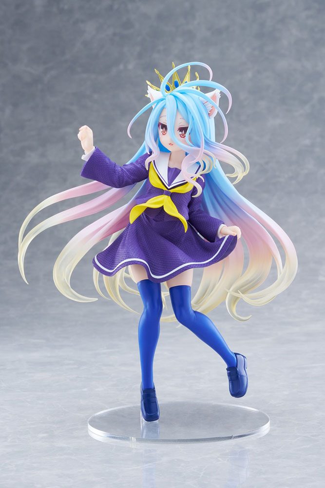 No Game No Life Coreful Figure - Shiro (Cat Ear School Uniform Ver.)