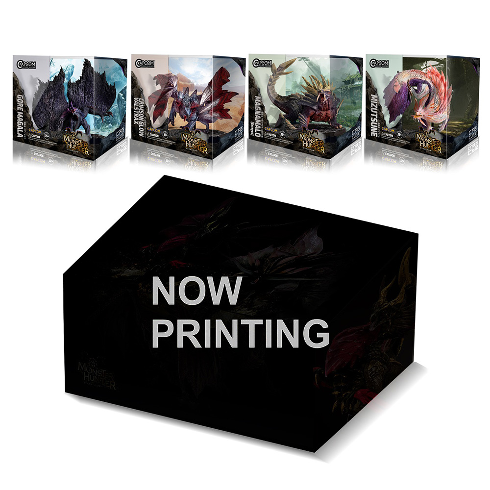 CAPCOM FIGURE BUILDER CUBE MONSTER HUNTER 4pces Box (Gore Magala/Crimson Glow Valstrax/Magnamalo (Enraged)/Mizutsune)