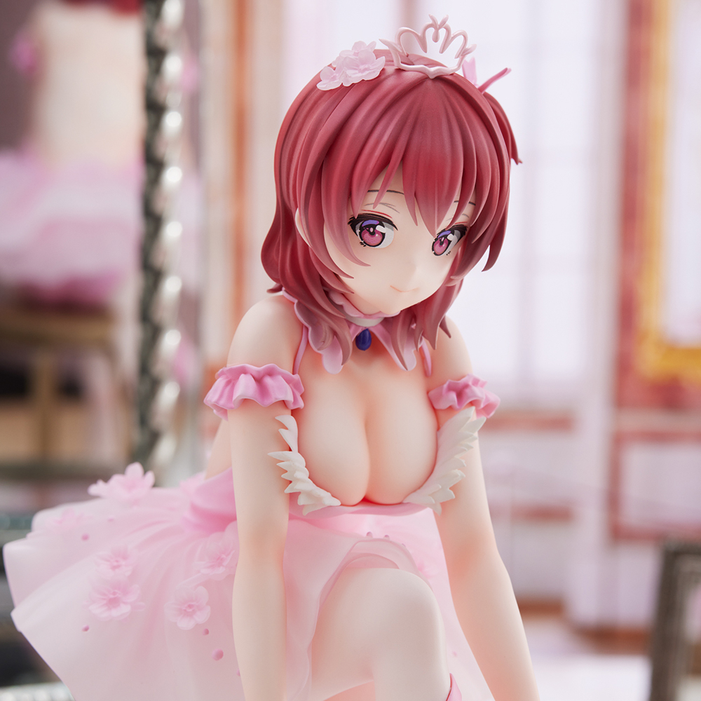 Anmi Illustration "Flamingo Ballet Group" Red Hair Girl Complete Figure