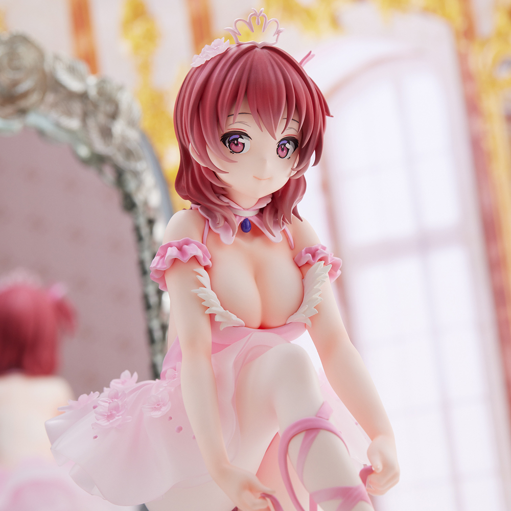 Anmi Illustration "Flamingo Ballet Group" Red Hair Girl Complete Figure