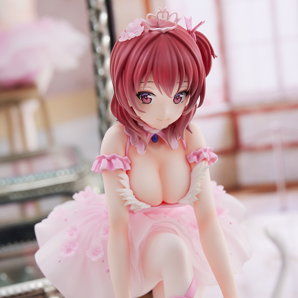 Anmi Illustration "Flamingo Ballet Group" Red Hair Girl Complete Figure