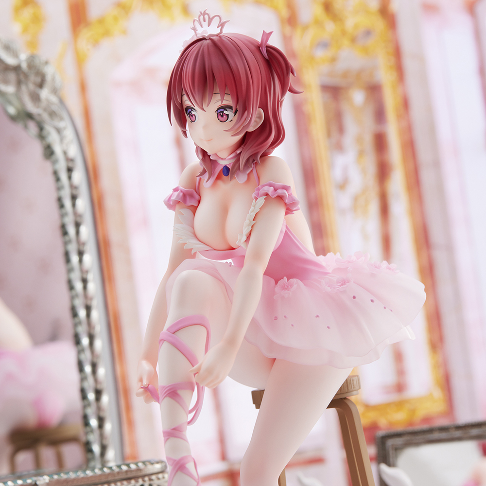 Anmi Illustration "Flamingo Ballet Group" Red Hair Girl Complete Figure