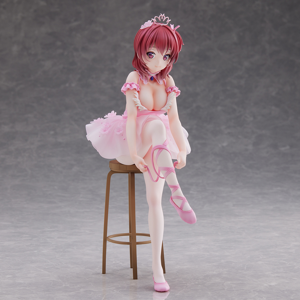 Anmi Illustration "Flamingo Ballet Group" Red Hair Girl Complete Figure