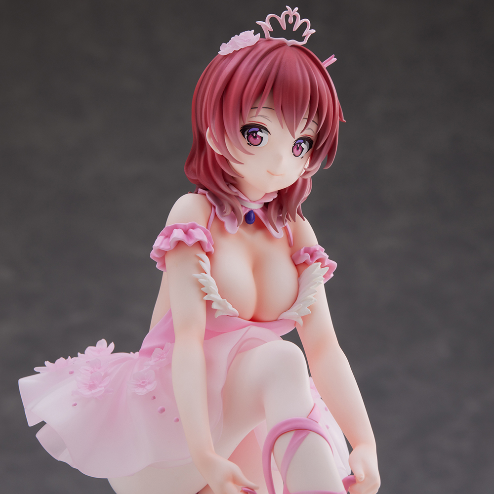 Anmi Illustration "Flamingo Ballet Group" Red Hair Girl Complete Figure