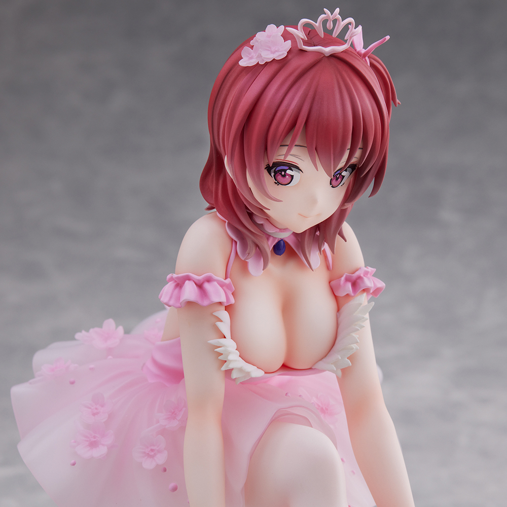 Anmi Illustration "Flamingo Ballet Group" Red Hair Girl Complete Figure