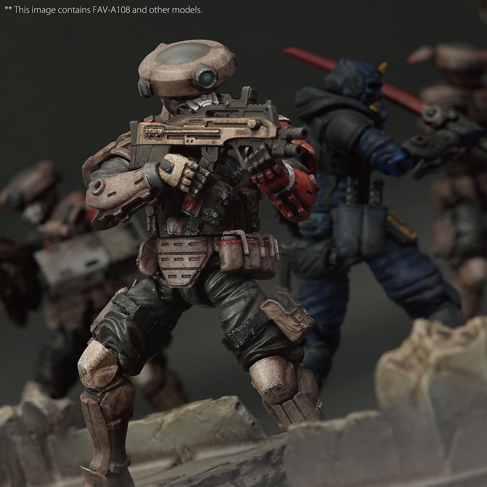 ACID RAIN 1/18 SCALE FAV-A108 Red Crow Ashigaru