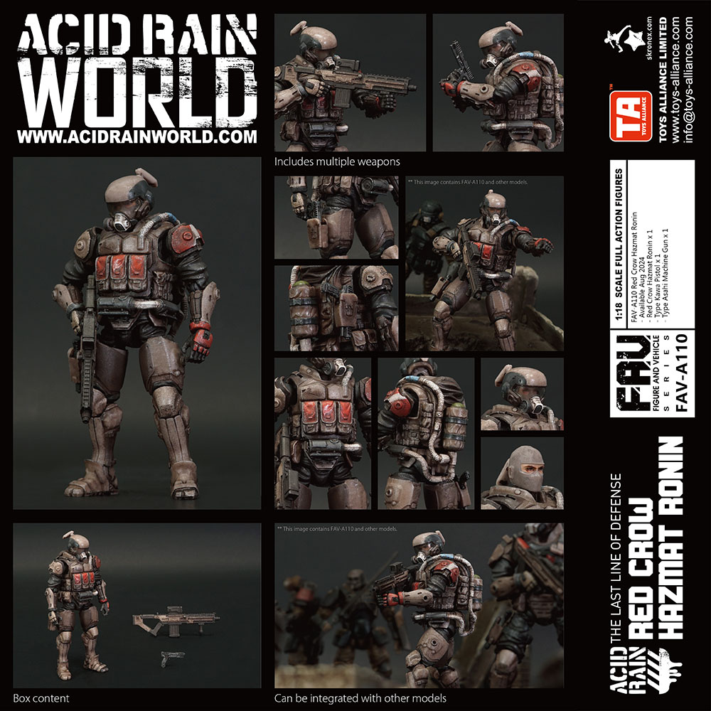 ACID RAIN 1/18 SCALE FAV-A110 Red Crow Hazmat Ronin