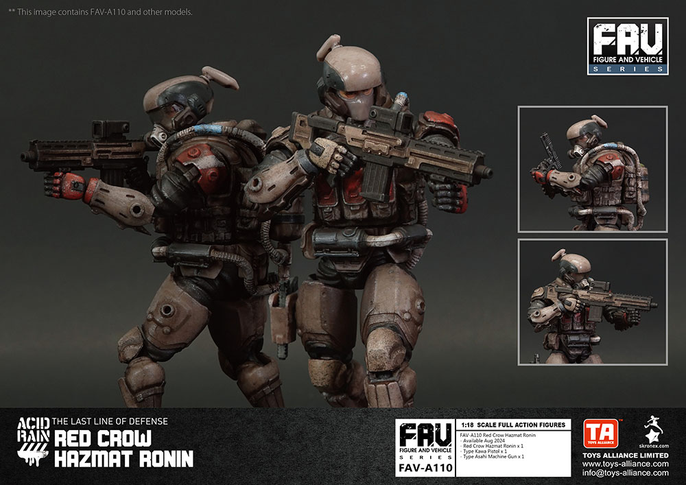 ACID RAIN 1/18 SCALE FAV-A110 Red Crow Hazmat Ronin